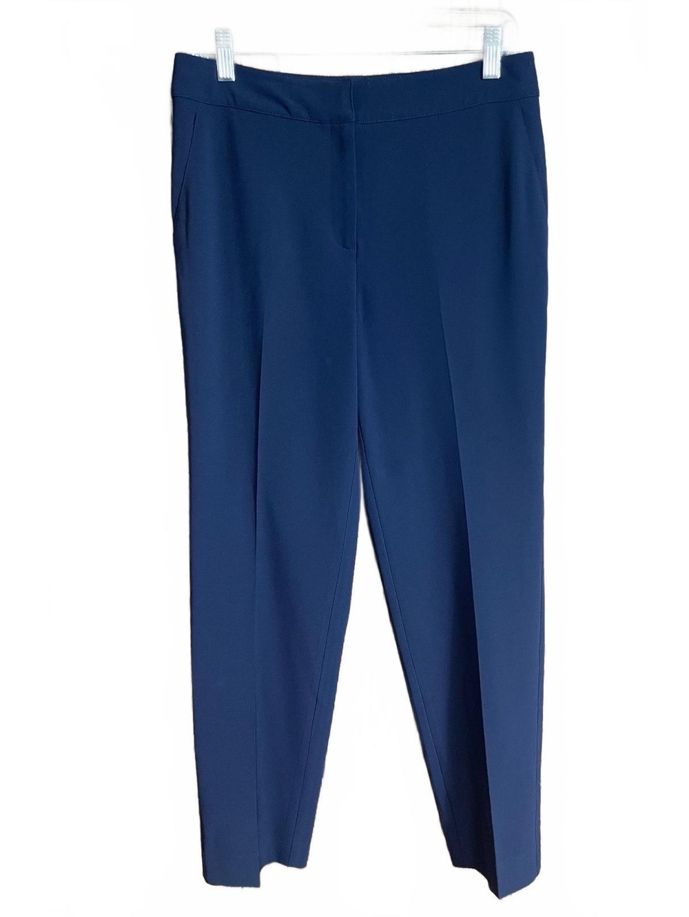 St. John navy blue straight leg dress pants 6